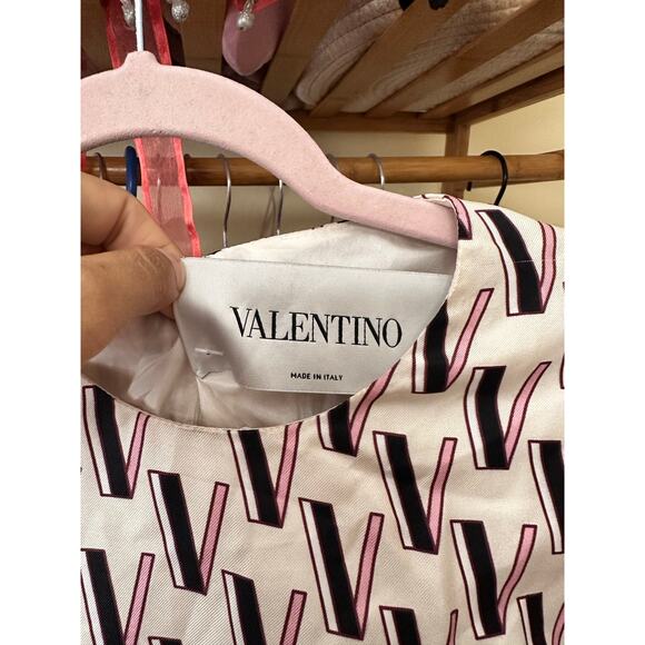 Valentino V‎ Logo Mini Dress Size 42 US 6 Designer Rare - Picture 8 of 16